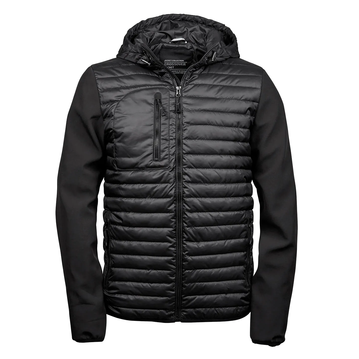 Hooded crossover jacket (9628)